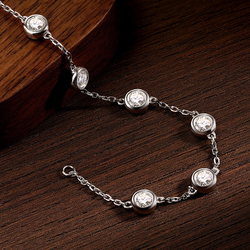Moissanite Tennis Bracelet 2.4ct Lab Diamond