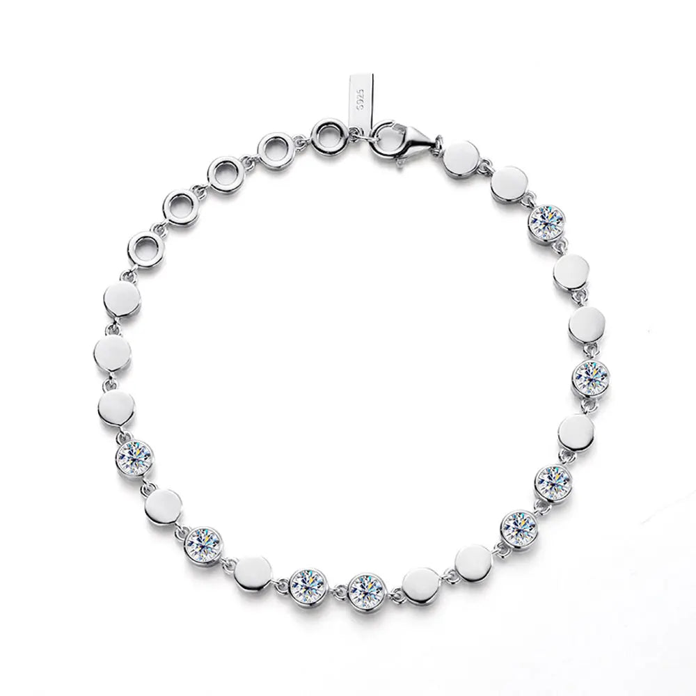 Moissanite Tennis Bracelet 2.4ct Lab Diamond