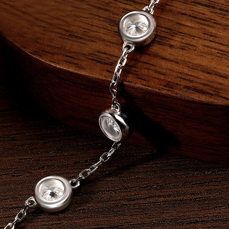 Moissanite Tennis Bracelet 2.4ct Lab Diamond