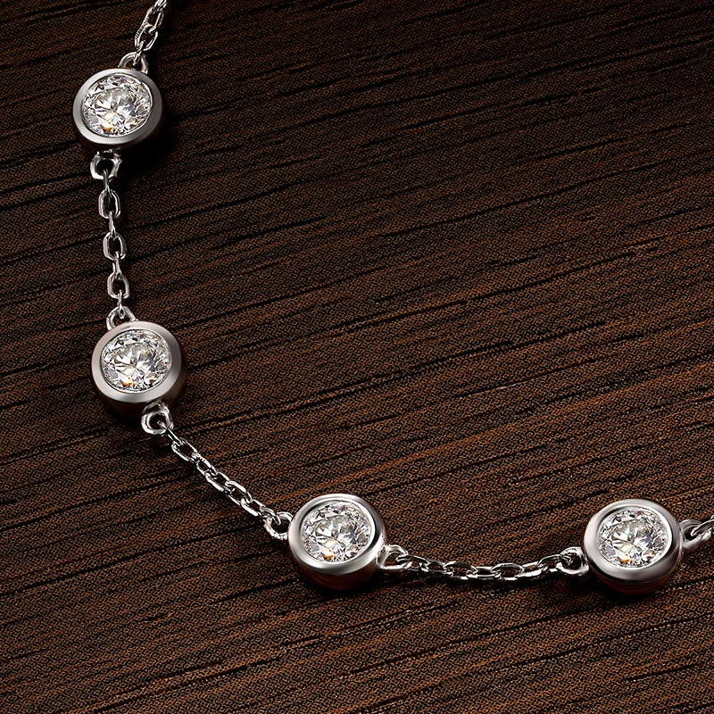 Moissanite Tennis Bracelet 2.4ct Lab Diamond