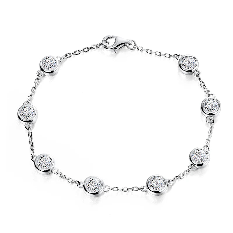 Moissanite Tennis Bracelet 2.4ct Lab Diamond