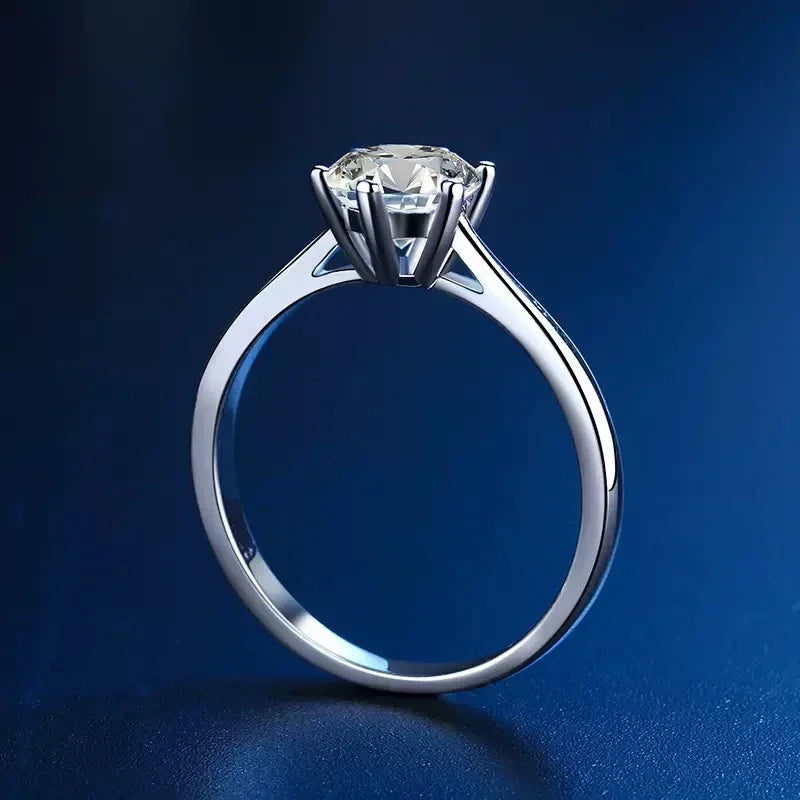 Moissanite Diamond Ring Eternity Band