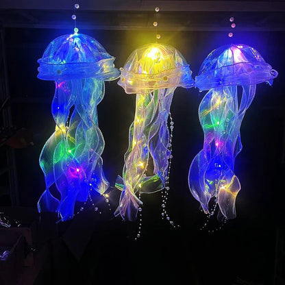 1,3,5 PCS Jellyfish Bedroom Night Light Lamp