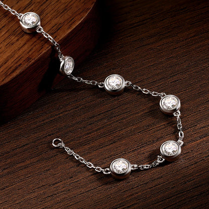 Moissanite Tennis Bracelet 2.4ct Lab Diamond