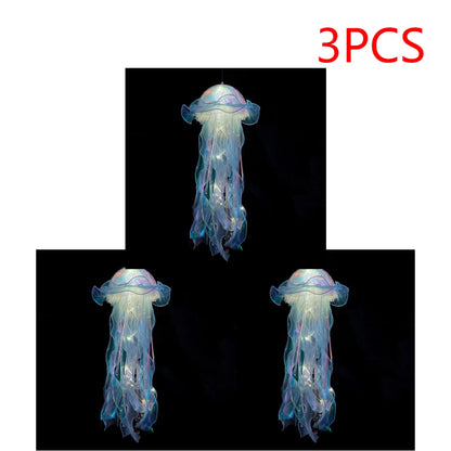 1,3,5 PCS Jellyfish Bedroom Night Light Lamp