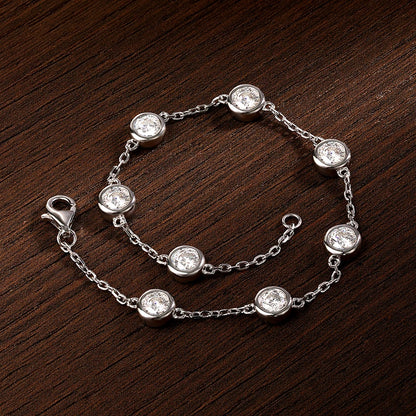 Moissanite Tennis Bracelet 2.4ct Lab Diamond