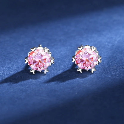 Moissanite Stud Earrings D VVS1 Certified