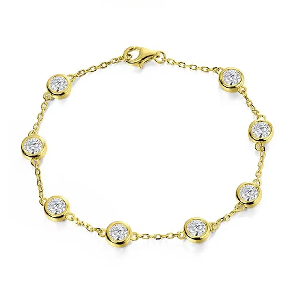 Moissanite Tennis Bracelet 2.4ct Lab Diamond