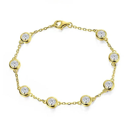 Moissanite Tennis Bracelet 2.4ct Lab Diamond