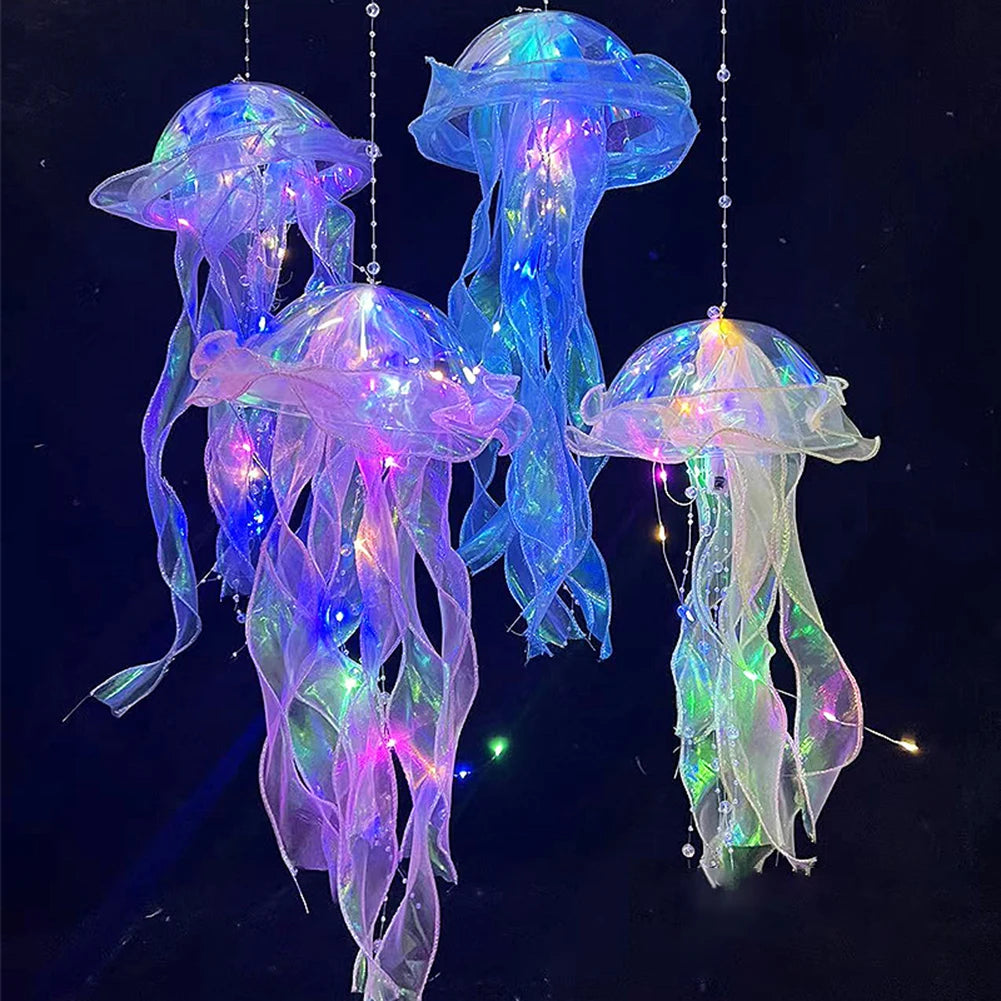 1,3,5 PCS Jellyfish Bedroom Night Light Lamp