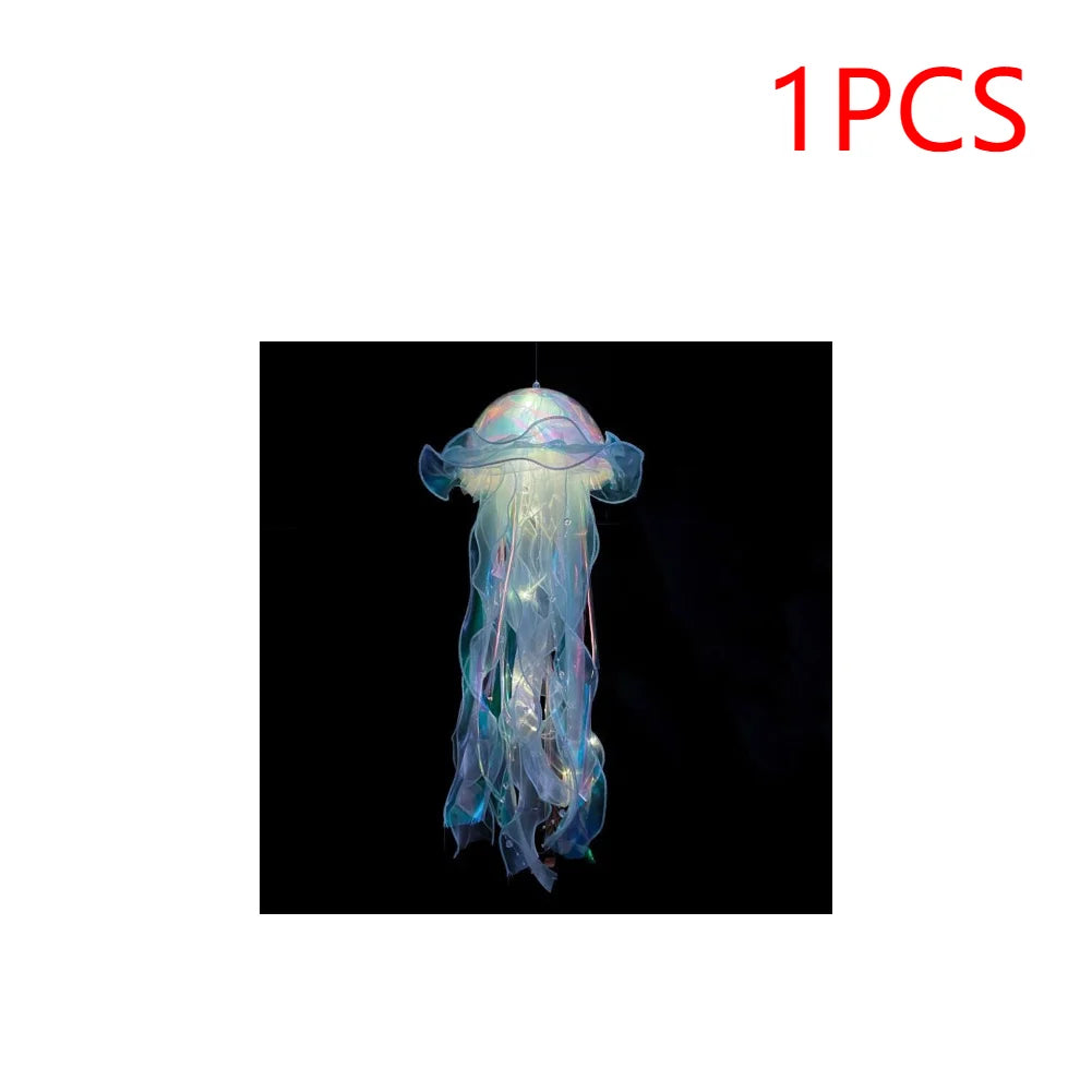 1,3,5 PCS Jellyfish Bedroom Night Light Lamp