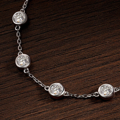 Moissanite Tennis Bracelet 2.4ct Lab Diamond
