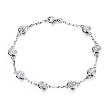 Moissanite Tennis Bracelet 2.4ct Lab Diamond