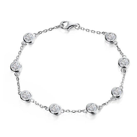 Moissanite Tennis Bracelet 2.4ct Lab Diamond
