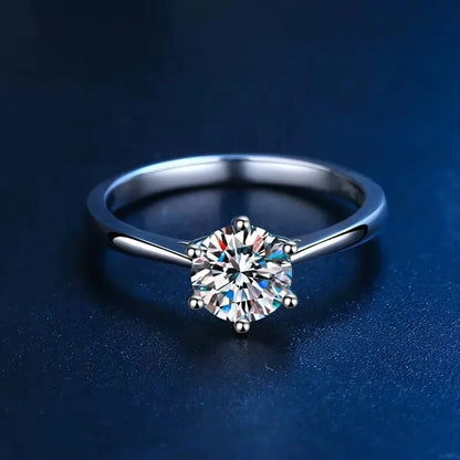 Moissanite Diamond Ring Eternity Band