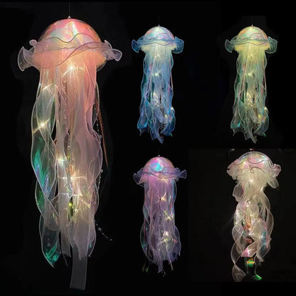 1,3,5 PCS Jellyfish Bedroom Night Light Lamp