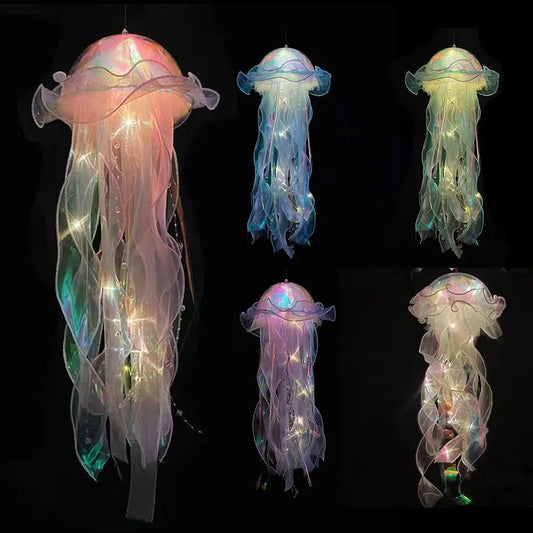 1,3,5 PCS Jellyfish Bedroom Night Light Lamp